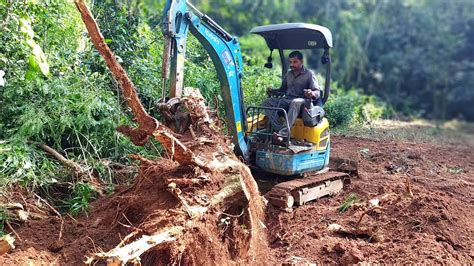 mini excavator for tree work|mini tree removal machine.